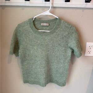Everlane Sage Green alpaca blend sweater